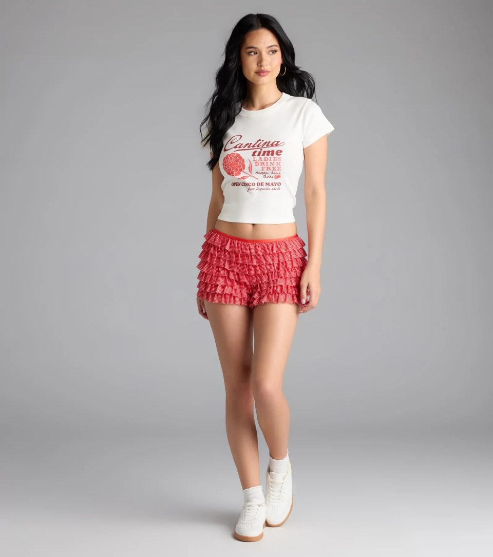 Cantina Time Crop Graphic Tee