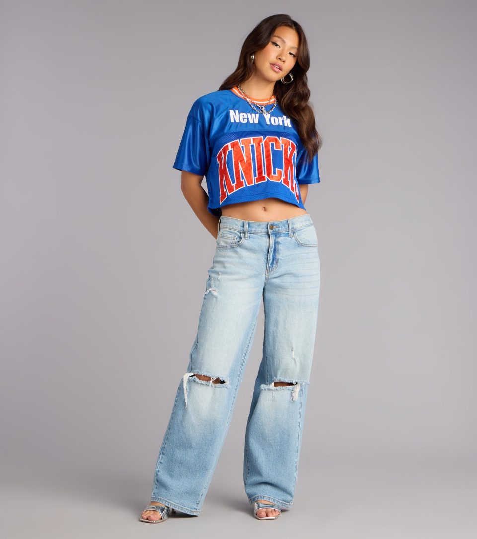 Ultra Game NBA New York Knicks Crop Top