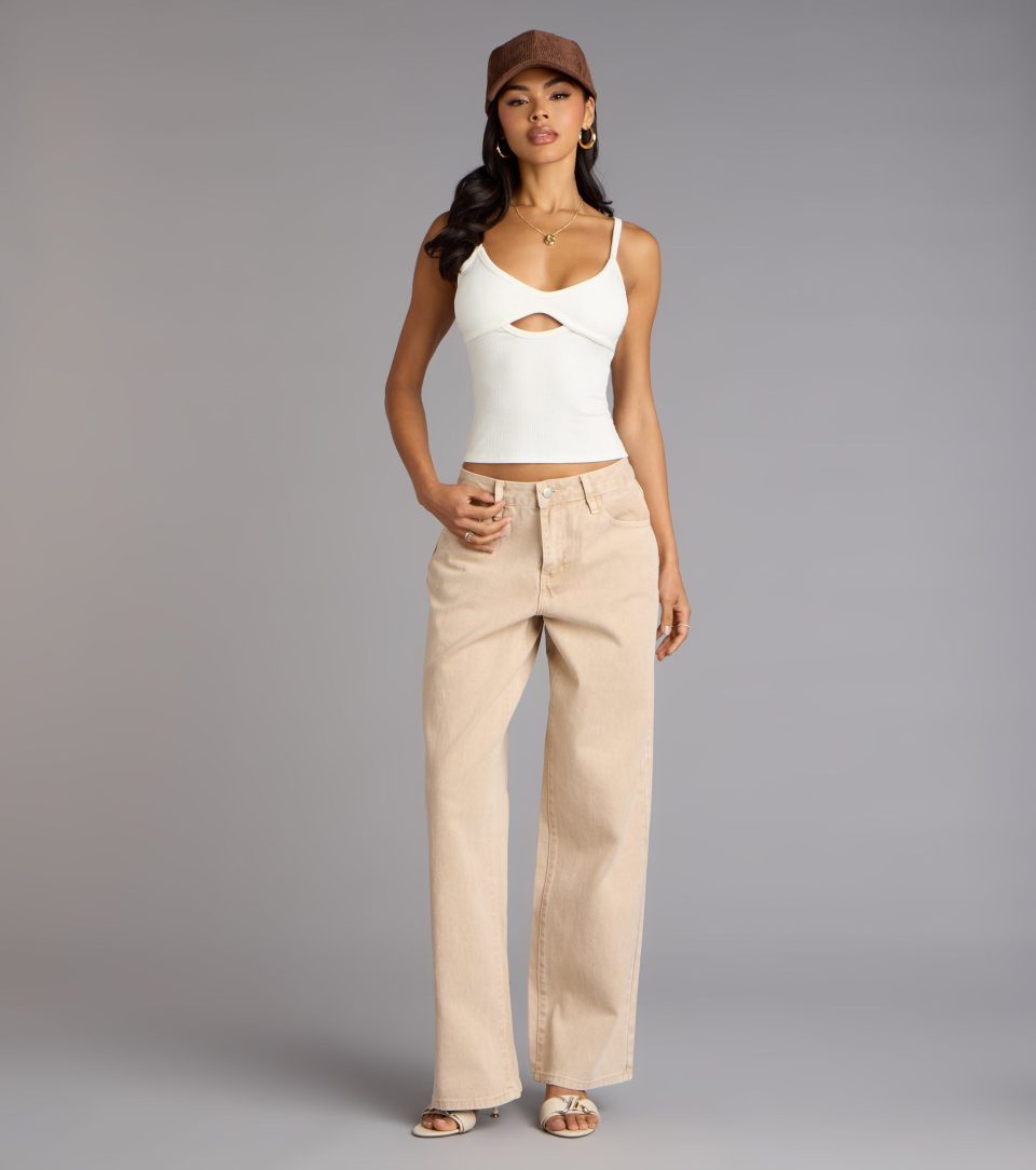 Sweet And Sleek Cutout Tank Top