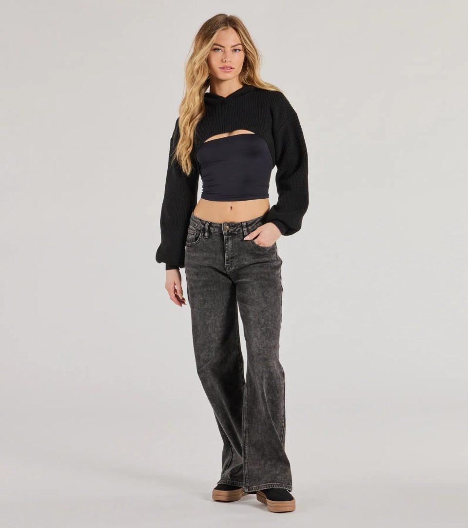 Perfectly Chill Long Sleeve Hoodie Sweater Topper