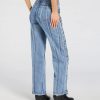 Trendy Club Lace-Up Straight-Leg Jeans