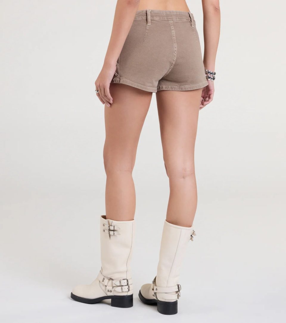 Trendsetting Vibe Lace-Up Denim Shorts