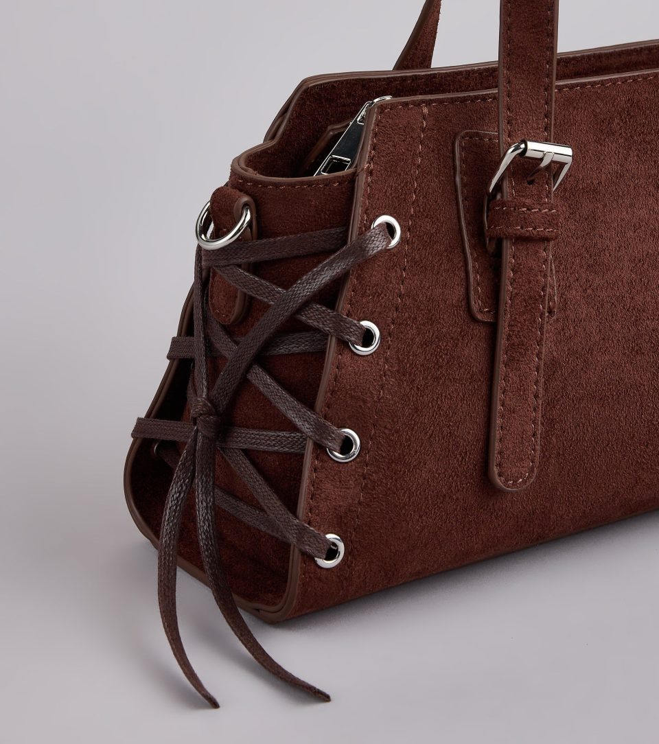 By My Side Lace-Up Mini Tote Bag