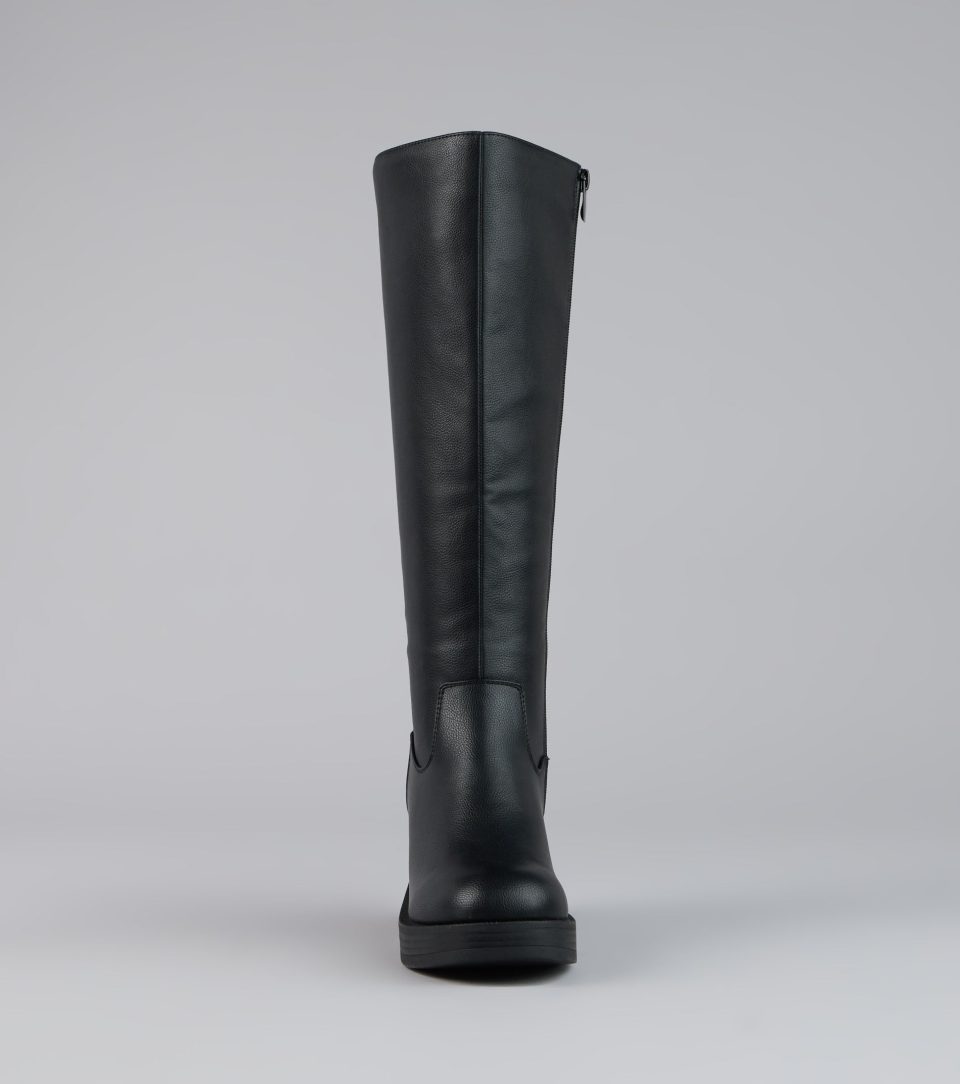 Steppin Up Block Heel Knee High Boots